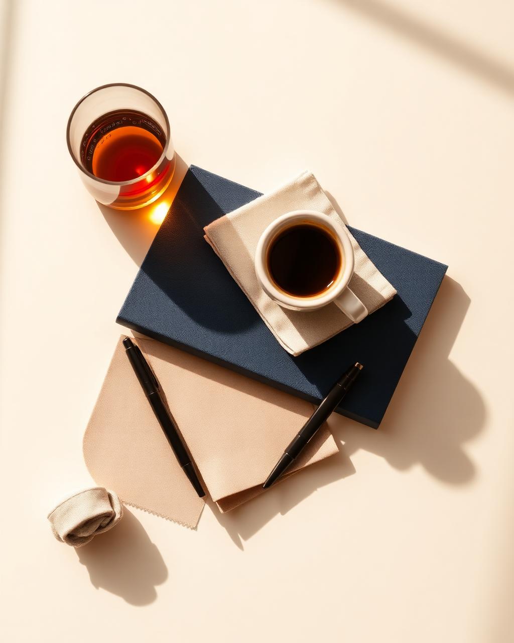 AI-generated social lifestyle flat-lay