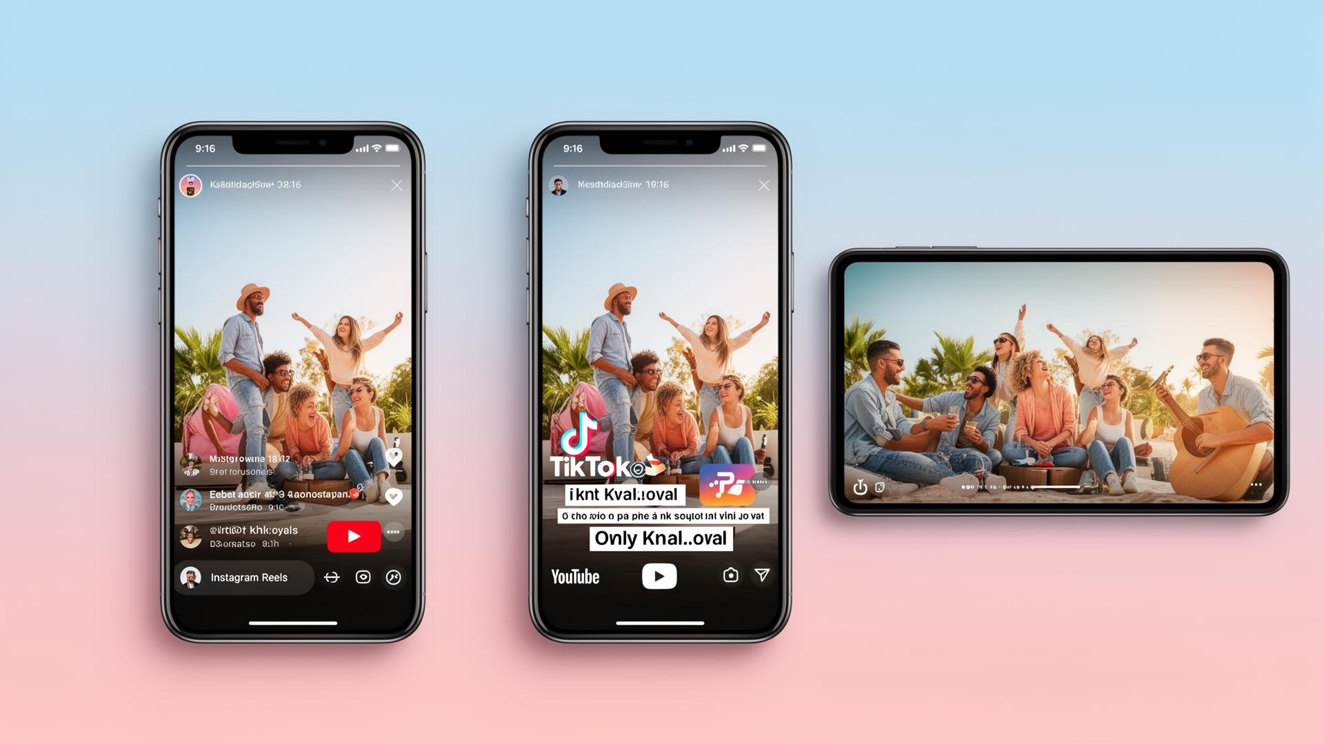 Vidéo IA exportée aux formats de chaque canal